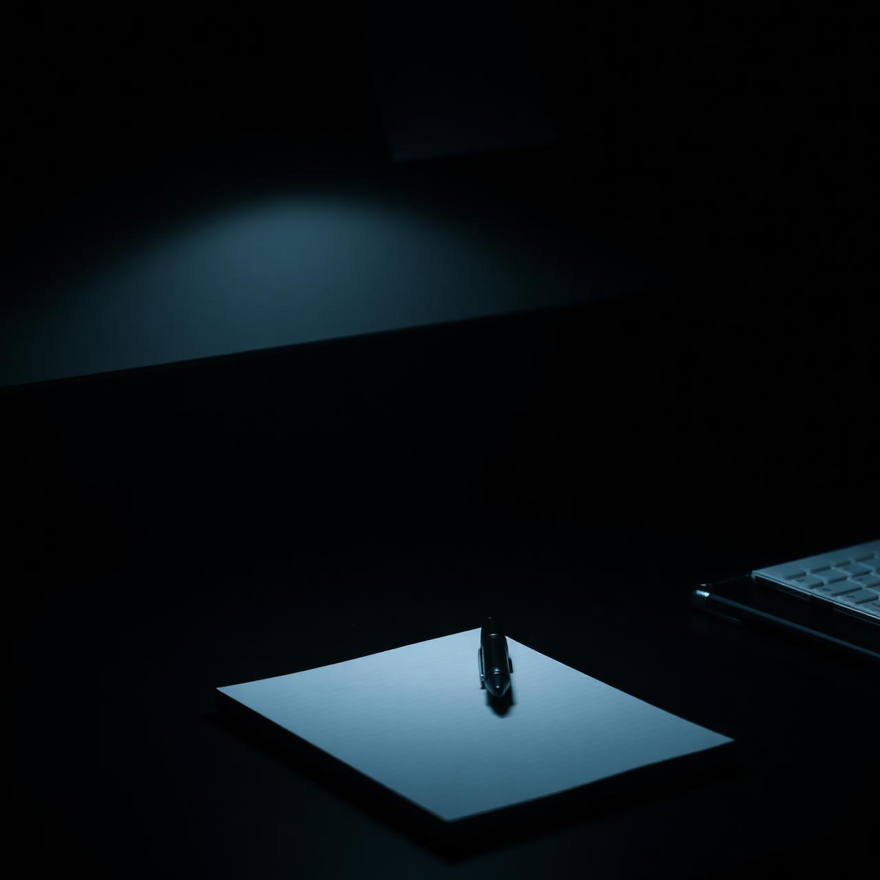 Refined dark studio workspace